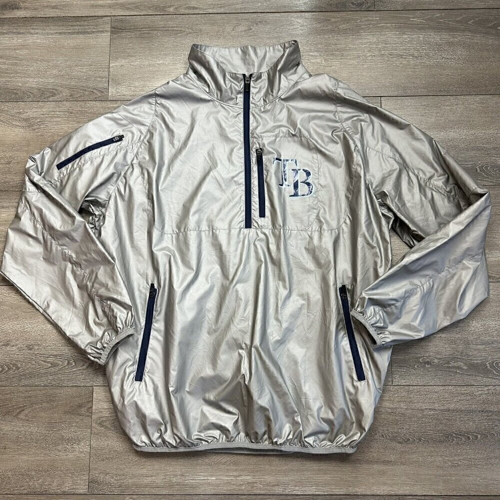 Tampa Bay Rays Men's XXL GIII Switch Hitter Half Zip Pullover Jacket